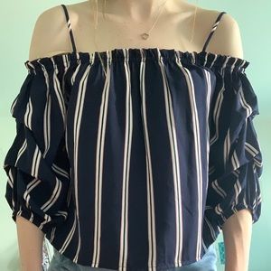 Forever 21 Navy Blouse